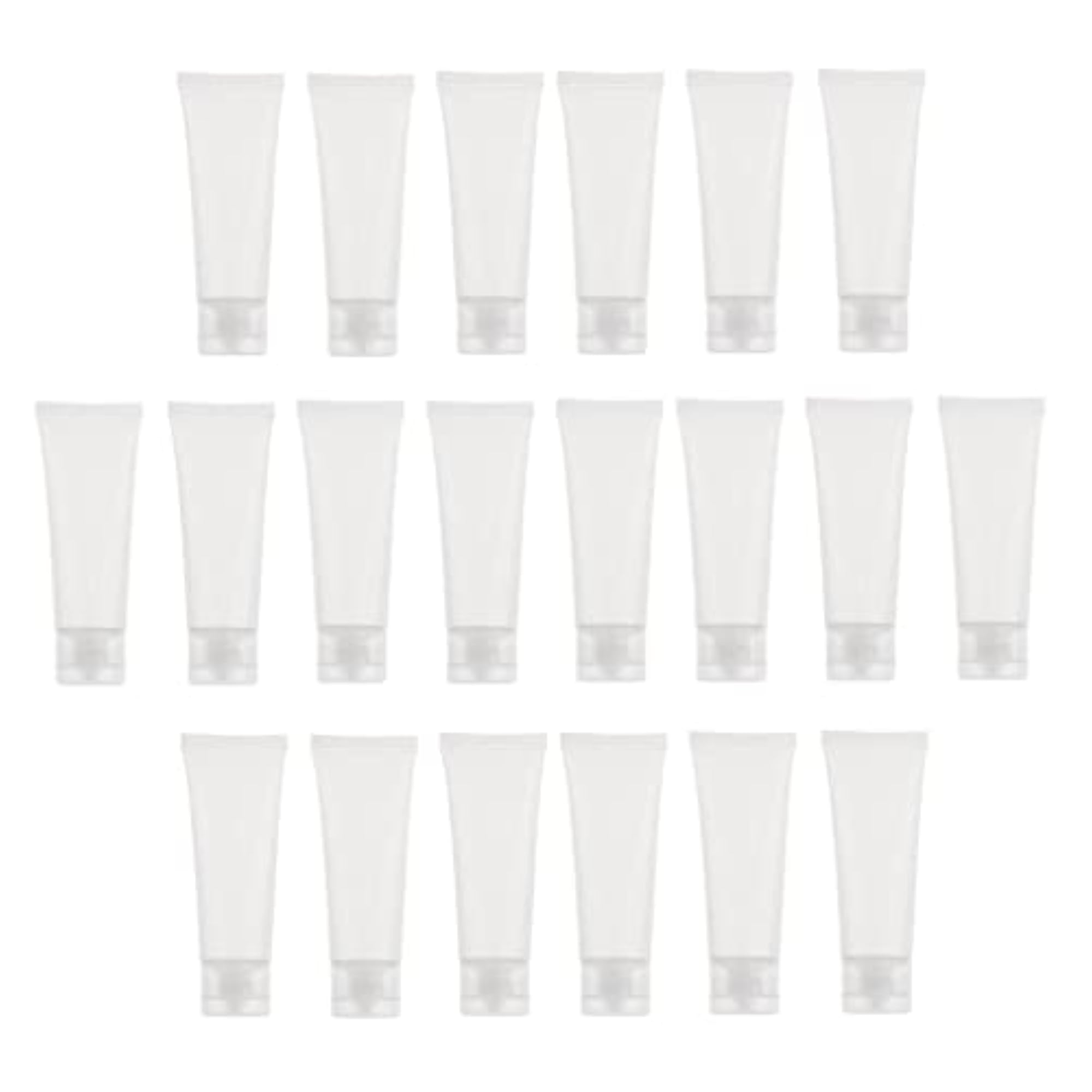 80x Mini 50ml Empty Cosmetic Soft Tubes Flip Cap